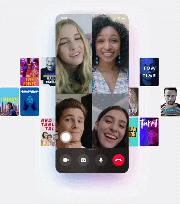Messenger video call with Watch Together